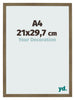 Cornice 21x29 7cm A4 Bronzo Decorativo MDF Bologna Davanti Dimensione | Yourdecoration.it