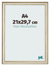 Cornice 21x29 7cm A4 Lucentezza Metallica MDF Lazio Davanti Dimensione | Yourdecoration.it