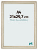 Cornice 21x29 7cm A4 Lucentezza Metallica MDF Lazio Davanti Dimensione | Yourdecoration.it