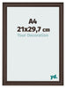Cornice 21x29 7cm A4 Quercia Scura MDF Lazio Davanti Dimensione | Yourdecoration.it
