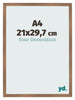 Cornice 21x29 7cm A4 Rame Decorativo MDF Bologna Davanti Dimensione | Yourdecoration.it