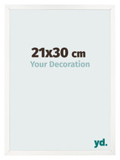 Cornice 21x30 cm Bianco Lucente MDF Bologna Davanti Dimensione | Yourdecoration.it