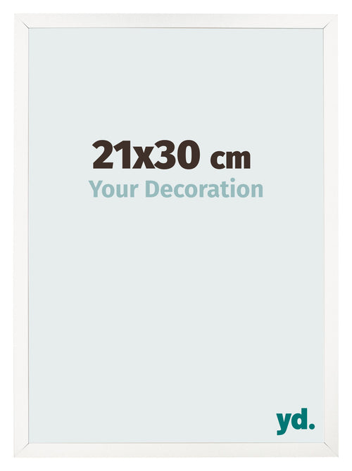 Cornice 21x30 cm Bianco Lucente MDF Bologna Davanti Dimensione | Yourdecoration.it