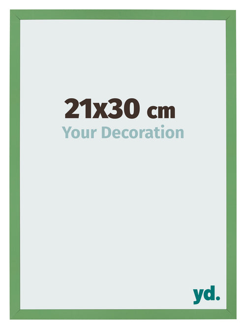 Cornice 21x30 cm Verde MDF Bologna Davanti Dimensione | Yourdecoration.it