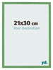 Cornice 21x30 cm Verde MDF Bologna Davanti Dimensione | Yourdecoration.it
