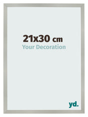 Cornice 21x30cm Argento Opaco MDF Bologna Davanti Dimensione | Yourdecoration.it