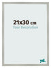 Cornice 21x30cm Argento Opaco MDF Bologna Davanti Dimensione | Yourdecoration.it