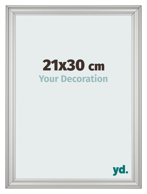 Cornice 21x30cm Argento Opaco MDF Lazio Davanti Dimensione | Yourdecoration.it