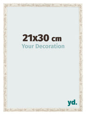 Cornice 21x30cm Bianco Vintage MDF Bologna Davanti Dimensione | Yourdecoration.it