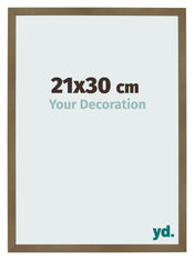 Cornice 21x30cm Bronzo Decorativo MDF Bologna Davanti Dimensione | Yourdecoration.it