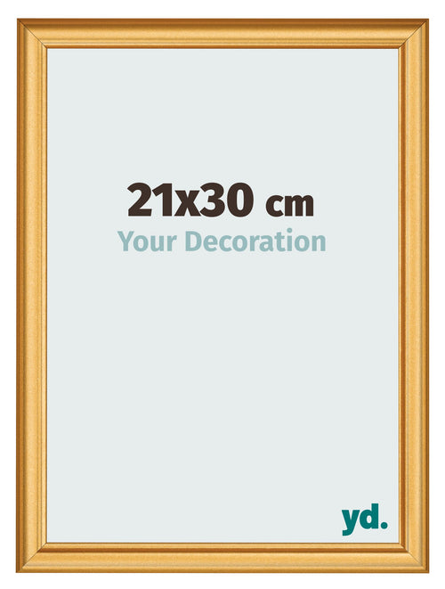 Cornice 21x30cm Oro Opaco MDF Lazio Davanti Dimensione | Yourdecoration.it