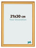 Cornice 21x30cm Oro Opaco MDF Lazio Davanti Dimensione | Yourdecoration.it