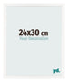 Cornice 24x30 cm Bianco Lucente MDF Bologna Davanti Dimensione | Yourdecoration.it