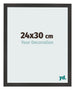 Cornice 24x30 cm Nero Opaco MDF Bologna Davanti Dimensione | Yourdecoration.it