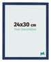 Cornice 24x30cm Blu Scuro Spazzato MDF Bologna Davanti Dimensione | Yourdecoration.it