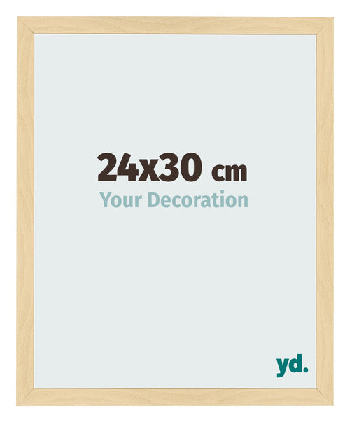 Cornice 24x30cm Faggio Decorativo MDF Bologna Davanti Dimensione | Yourdecoration.it