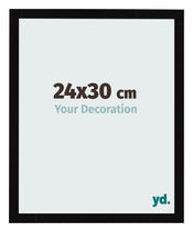 Cornice 24x30cm Nero Lucente MDF Bologna Davanti Dimensione | Yourdecoration.it