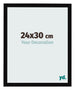 Cornice 24x30cm Nero Lucente MDF Bologna Davanti Dimensione | Yourdecoration.it