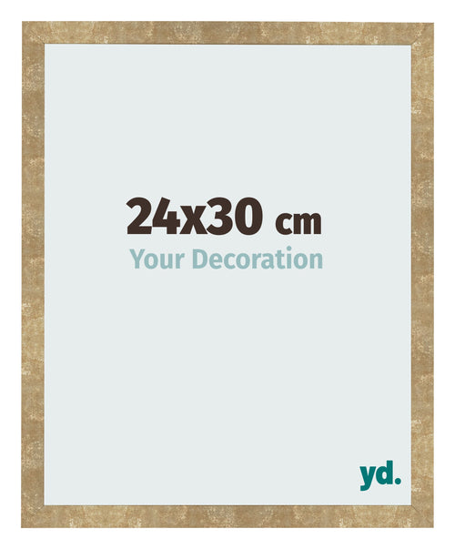 Cornice 24x30cm Oro Antico MDF Bologna Davanti Dimensione | Yourdecoration.it