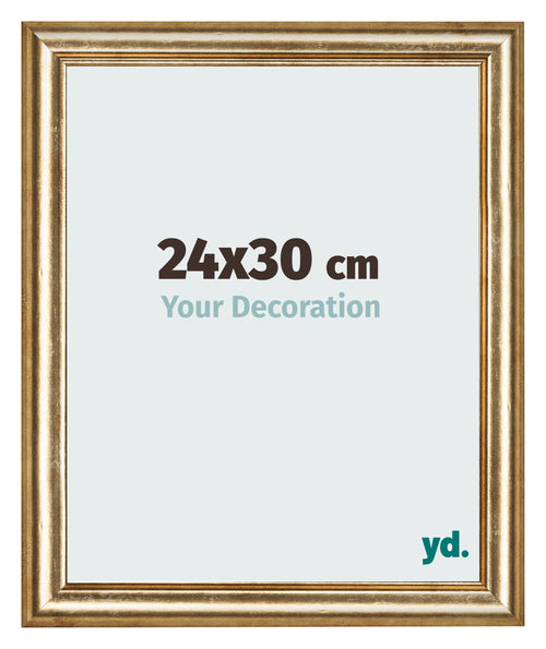 Cornice 24x30cm Oro Antico MDF Lazio Davanti Dimensione | Yourdecoration.it