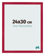 Cornice 24x30cm Rosso MDF Bologna Davanti Dimensione | Yourdecoration.it