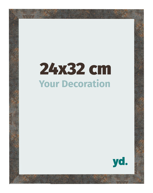Cornice 24x32 cm Metallo Ossidato MDF Bologna Davanti Dimensione | Yourdecoration.it