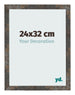 Cornice 24x32 cm Metallo Ossidato MDF Bologna Davanti Dimensione | Yourdecoration.it
