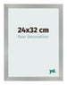 Cornice 24x32cm Alluminio Spazzolato MDF Bologna Davanti Dimensione | Yourdecoration.it
