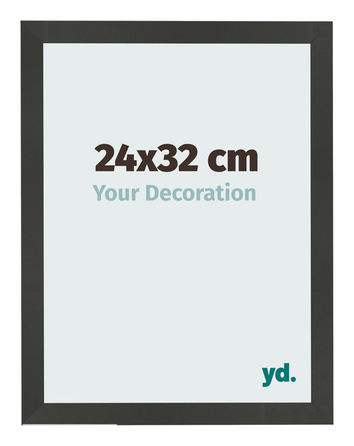 Cornice 24x32cm Antracite MDF Bologna Davanti Dimensione | Yourdecoration.it