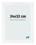 Cornice 24x32cm Bianco Vintage MDF Pisa Davanti Dimensione | Yourdecoration.it