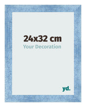 Cornice 24x32cm Blu Acceso Spazzato MDF Pisa Davanti Dimensione | Yourdecoration.it