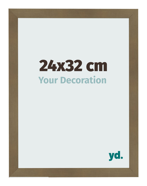 Cornice 24x32cm Bronzo Decorativo MDF Bologna Davanti Dimensione | Yourdecoration.it