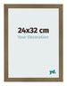 Cornice 24x32cm Bronzo Decorativo MDF Bologna Davanti Dimensione | Yourdecoration.it
