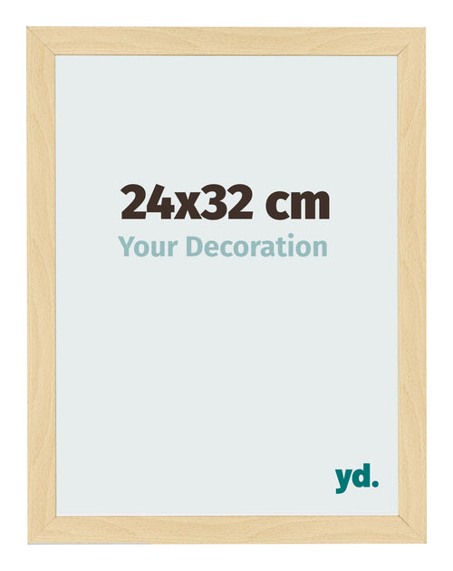Cornice 24x32cm Faggio Decorativo MDF Bologna Davanti Dimensione | Yourdecoration.it