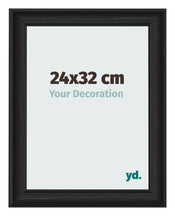 Cornice 24x32cm Grana Di Legno Nero MDF Lazio Davanti Dimensione | Yourdecoration.it
