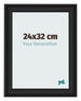 Cornice 24x32cm Grana Di Legno Nero MDF Lazio Davanti Dimensione | Yourdecoration.it