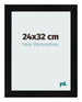 Cornice 24x32cm Nero Argento Lucido MDF Pisa Davanti Dimensione | Yourdecoration.it