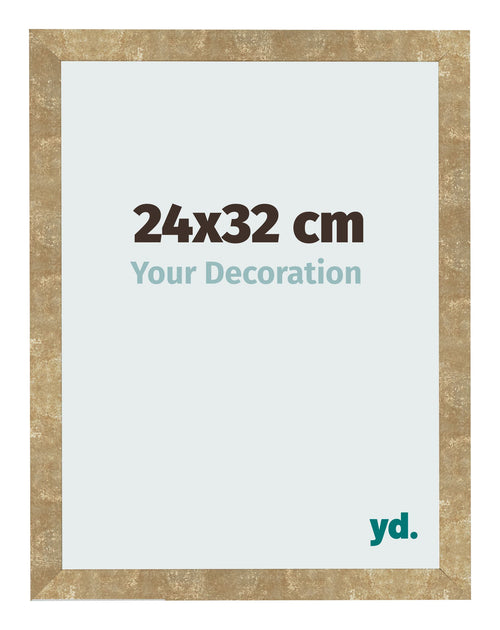 Cornice 24x32cm Oro Antico MDF Bologna Davanti Dimensione | Yourdecoration.it