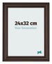 Cornice 24x32cm Quercia Scura MDF Lazio Davanti Dimensione | Yourdecoration.it