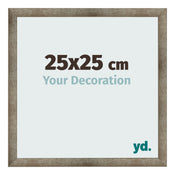 Cornice 25x25 cm Metallo Vintage MDF Bologna Davanti Dimensione | Yourdecoration.it