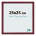 Cornice 25x25 cm Vino Rosso Spazzato MDF Bologna Davanti Dimensione | Yourdecoration.it