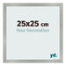 Cornice 25x25cm Alluminio Spazzolato MDF Bologna Davanti Dimensione | Yourdecoration.it