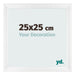 Cornice 25x25cm Bianco Vintage MDF Pisa Davanti Dimensione | Yourdecoration.it