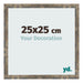 Cornice 25x25cm Blu Oro Fondente MDF Bologna Davanti Dimensione | Yourdecoration.it