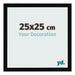 Cornice 25x25cm Nero Lucente MDF Bologna Davanti Dimensione | Yourdecoration.it
