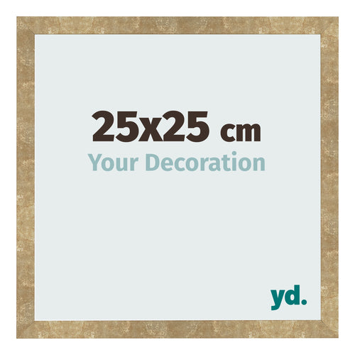 Cornice 25x25cm Oro Antico MDF Bologna Davanti Dimensione | Yourdecoration.it