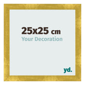 Cornice 25x25cm Oro Vintage MDF Pisa Davanti Dimensione | Yourdecoration.it
