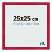 Cornice 25x25cm Rosso MDF Bologna Davanti Dimensione | Yourdecoration.it