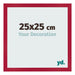 Cornice 25x25cm Rosso MDF Bologna Davanti Dimensione | Yourdecoration.it