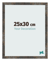 Cornice 25x30 cm Metallo Ossidato MDF Bologna Davanti Dimensione | Yourdecoration.it